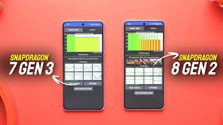 Snapdragon 7 Gen 3 Vs Snapdragon 8 Gen 2  Antutu Score amp Benchmark [upl. by Blinny]