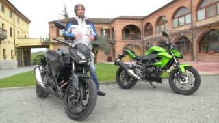 Kawasaki Z250 SL e Z300  Test su strada [upl. by Okire523]