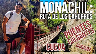 Ruta de los CAHORROS de MONACHIL puentes colgantes y agua [upl. by Aihsak]