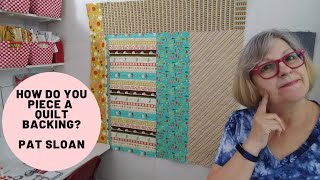 How do you piece a quilt backing from multiple pieces of fabric [upl. by Nona573]