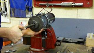 treadmill motor windmill generator flywheel removal [upl. by Draw]