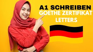 A1 Schreiben  Goethe Zertifikat  Teil 2Briefe Schreiben goethezertifikat schreiben learngerman [upl. by Ttam569]