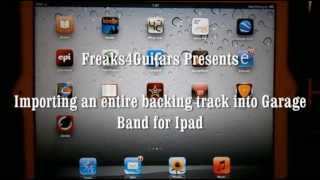 Adding Backing Track to GarageBand for Ipad [upl. by Ahtnamas]