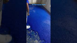 Epoxy Terrazzo Floor Installation by A1Terrazzocom [upl. by Nelrah]