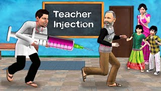 Pagal Doctor Laya Bade Injection School Mein Funny Injection Hindi Kahani Hindi Moral Hindi Stories [upl. by Zolly]