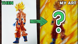 Drawing Son Goku The Legendary Saiyan  Redraw fans Drawing [upl. by Neeleuqcaj]