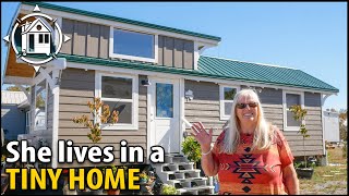 She downsized to a Tiny Home after her husband passed away [upl. by Huxley]