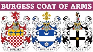 Burgess Coat of Arms amp Family Crest  Symbols Bearers History [upl. by Ronnie948]