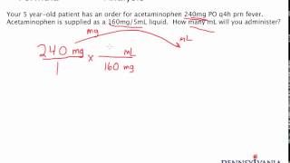 Dose Conversion 2  Converting mg to mL Without a Label [upl. by Orms]