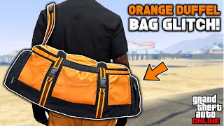 How To Get The Orange Duffel Bag Glitch In Gta 5 Online No BEFF or Transfer [upl. by Oirtemed]