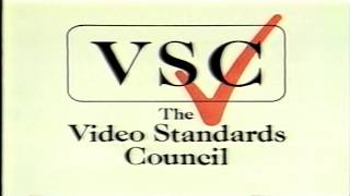 The Video Standards Council VSC 18  warning rating bumper  VHS [upl. by Rox]