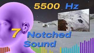 Tinnitus Sound Therapy 5500 Hertz  7 Notched Sound [upl. by Towill]