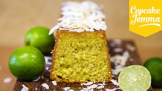 Lime amp Coconut Drizzle Cake  Cupcake Jemma [upl. by Wunder]