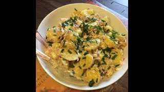 Recette de ma SALADE de POMMES de TERRE à LALSACIENNE [upl. by Llerihs557]