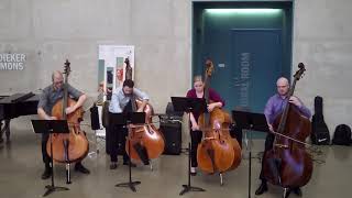 UIBASS Quartet Furtok 3 Pieces for 4 Basses Mvt1 [upl. by Klinger]