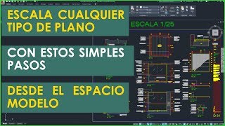 Como IMPRIMIR Y ESCALAR desde el espacio MODELO en Autocad 2020 [upl. by Oiramat]