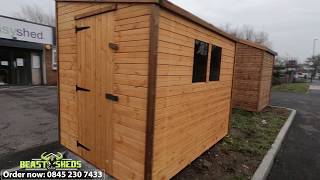 Pent G  8x6  Standard Garden shed  BUILD TIME LAPSE UK  By Beastsheds [upl. by Ilocin]