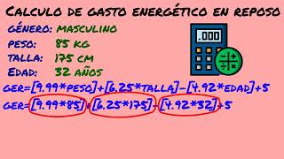 Cómo calcular el gasto energético  Mifflin [upl. by Esidnak]