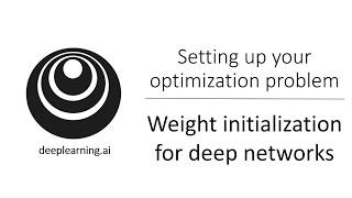 Weight Initialization in a Deep Network C2W1L11 [upl. by Kosiur]