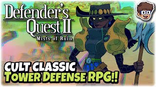 GREAT Tower Defense RPG Cult Classic Sequel  Lets Try Defenders Quest 2 [upl. by Novaelc]