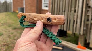 How To Make A Multipurpose Bow Drill Bearing Block [upl. by Enram]