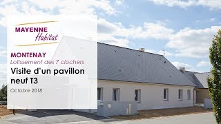 Visite dun pavillon T3 à loyer modéré à MONTENAY [upl. by Notxam935]