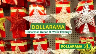 DOLLARAMA Christmas Decor  Shop With Me  Home Decor [upl. by Hanas]