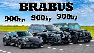 Brabus 900 Rocket R v 900hp AMGs DRAG RACE [upl. by Shina144]