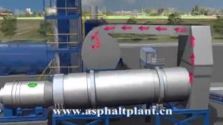 3D Animation of Mobile Asphalt Mixing Plant at Work [upl. by Lorimer575]