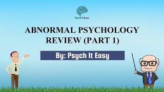 Abnormal Psychology Quiz with Explanations Part 1  Psych It Easy [upl. by Nawaj528]