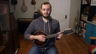 Beginner Mandolin Lessons Series Part Five Your First Song Cindy [upl. by Latreece]