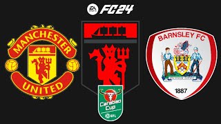 FC 24  Manchester United vs Barnsley  Carabao Cup 2425  PS5™ Full Gameplay [upl. by Ybab]