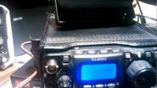 Yaesu FT817 vs Hallicrafters Cyclone III SR400a [upl. by Asir]