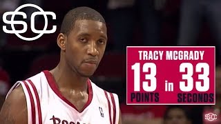 That time Tracy McGrady scored 13 points in 33 seconds  SportsCenter  ESPN Archives [upl. by Lahtnero299]