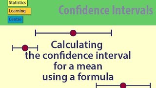 Calculating the Confidence interval for a mean using a formula  statistics help [upl. by Tsew]