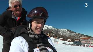 La championne de ski Perrine Laffont avec les enfants malades sur les pistes des Monts dOlme s [upl. by Kam]