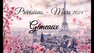 ♊ GEMEAUX ♊ Réussite dans un projet et en amour  Mars 2024 [upl. by Akkina]