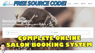 Complete Online Salon Booking System using PHP MySQL  Free Source Code Download [upl. by Mansfield89]