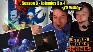 Star Wars Rebels Season 3 Episodes 3 and 4 DAD AND SON FIRST TIME WATCHING [upl. by Auroora]