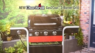 Char Broil® Gas2Coal 3 Burner Grill [upl. by Mccartan]