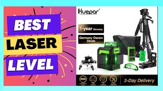 Huepar 12 Lines 3D Cross Line Laser Level Kit Osram Green Laser [upl. by Suiravad]