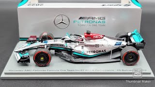 Spark 143rd George Russell 4th Place Bahrain GP 2022 Mercedes AMG Petronas Formula one Team [upl. by Quince]