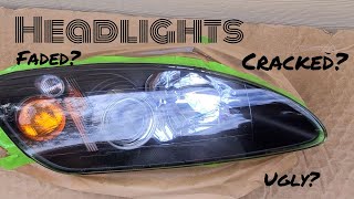 Cracked Headlight Restoration [upl. by Pelagias]