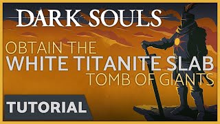 Dark Souls  How to get the White Titanite Slab from the Tomb of Giants [upl. by Veta]