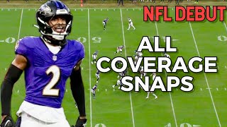 Ravens DB Nate Wiggins Preseason NFL Debut  All22 [upl. by Kilam]