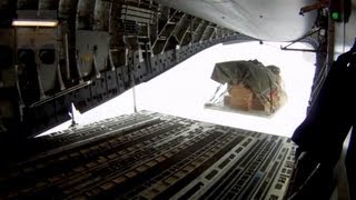 C17 Globemaster III Air Drop 105mm Howitzer [upl. by Zins931]