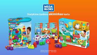 Mega Bloks rinkinys Namelis su čiuožykla 40 det  Peek A Blocks GKX70  Mattel Lietuva [upl. by Amice]