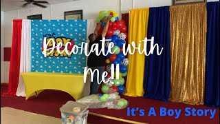 Baby Shower Setup  Decorate with Me  It’s a Boy Story [upl. by Mukund]