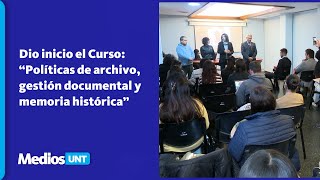 Dio inicio el Curso “Políticas de archivo gestión documental y memoria histórica” [upl. by Guinna]