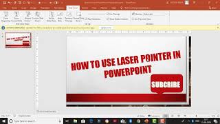 How to use laser pointer in PowerPoint [upl. by Inirt]